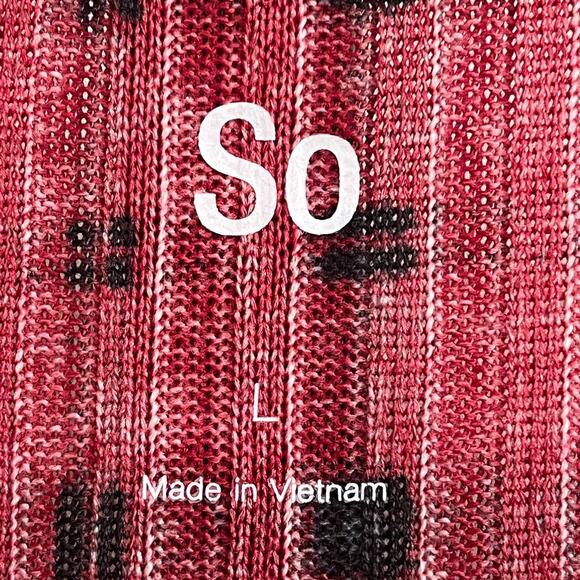 SO Ruffled ALine Dress - Red Black Plaid, Size L - Picture 5 of 6